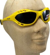 Glogglz® Rayz Watersport Zonnebril - Geel - Kras bestendig - UV-bescherming en Polariserend - Sportbril - Anti-condens