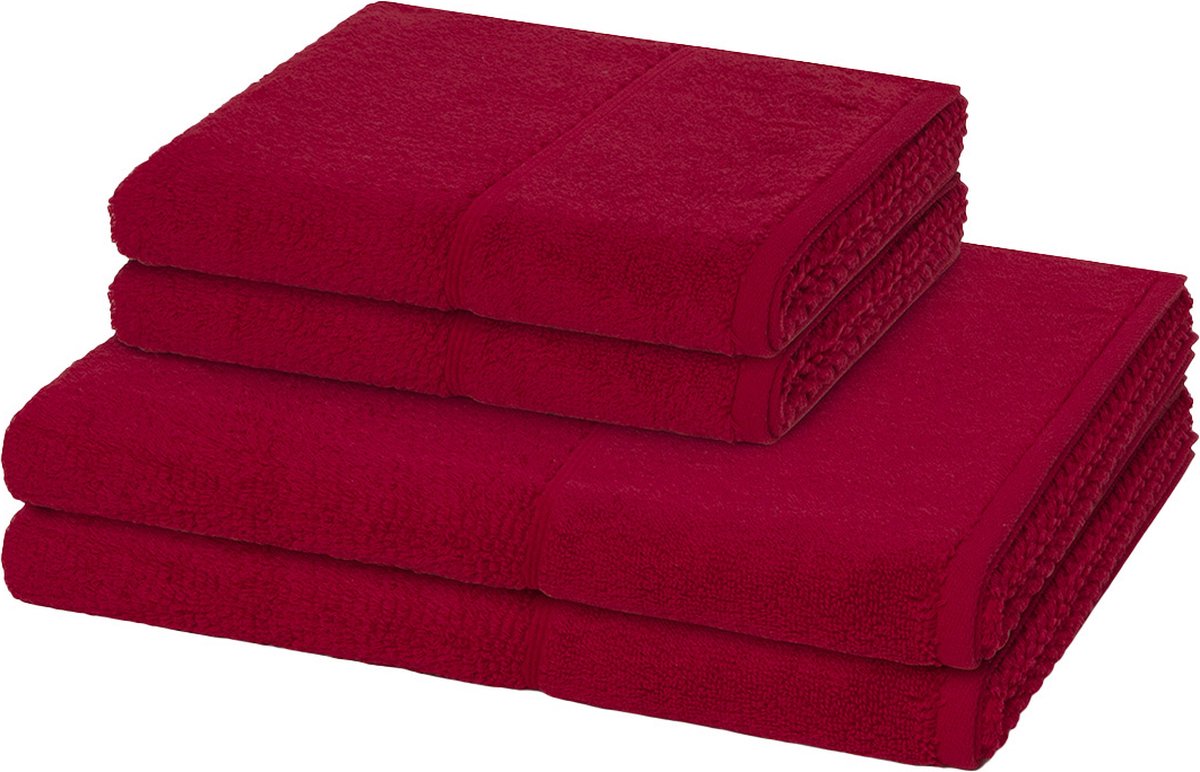 Möve for frottana Sonstiges 2 X handdoek 2 X douchehanddoek - in set 4 pack Pearl