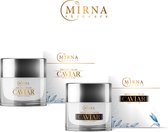MirnaSkincare Bundle - Caviar - Crème de jour et crème de nuit - Crème visage naturelle - Acide hyaluronique et rétinol - SPF30 - Eid-ul-Fitr - Cadeau