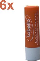 Labello - Lipcare - Summer Fruits - Lippenbalsem - 6x 4.8g - Voordeelverpakking