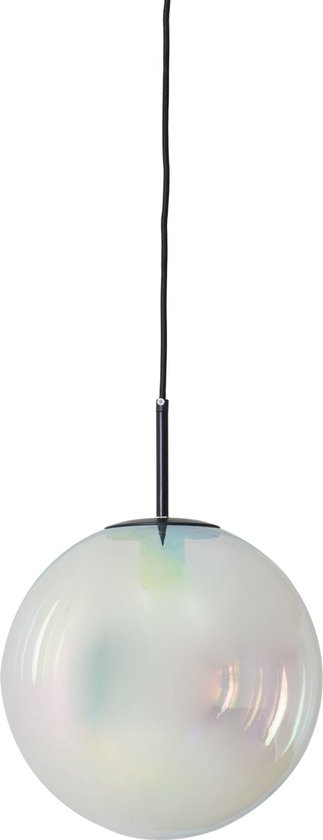 Light & Living Suspension Medina - Glas Multicolore - Ø30cm - Moderne - Suspensions Salle à manger, Chambre, Salon