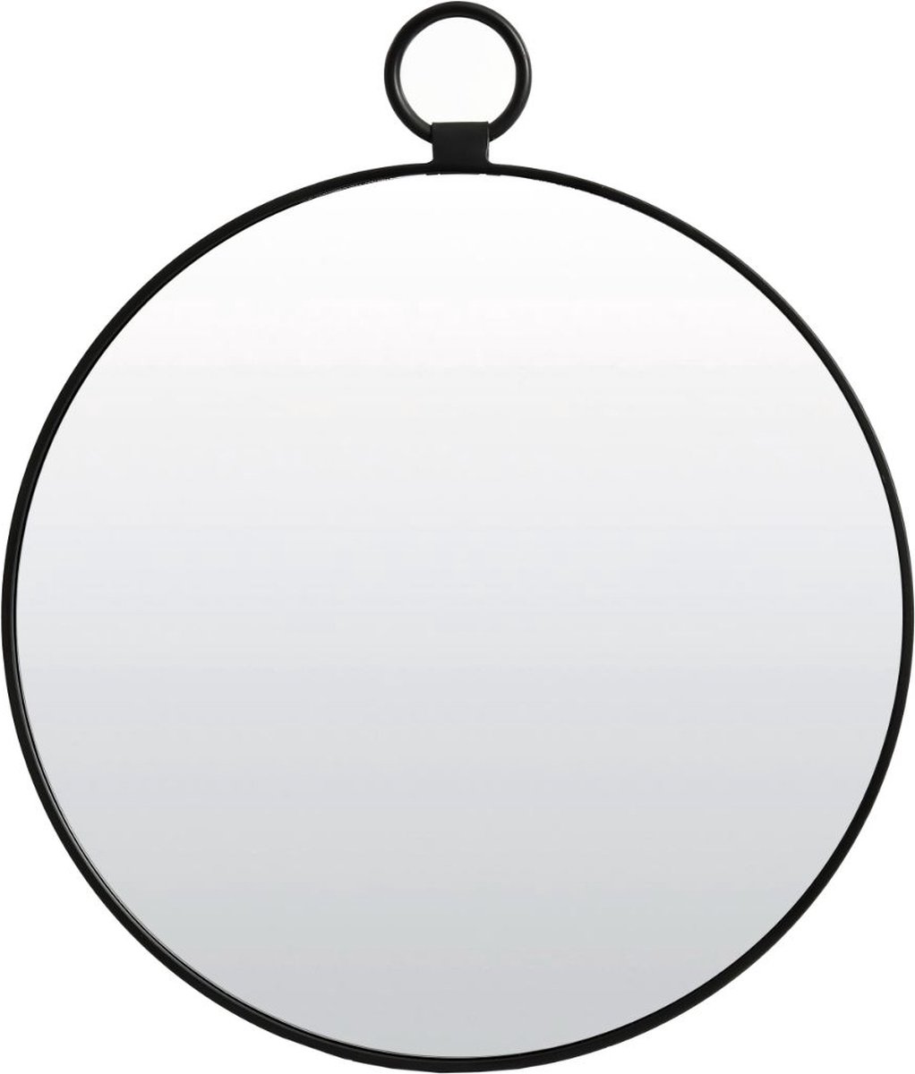 Luqaza Spiegel Disa - Zwart - Ø40cm - Modern