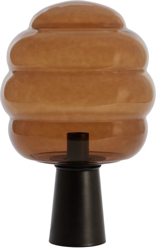 Light & Living Lampe de table Misty - Marron / Zwart - 30x30x46cm - Moderne