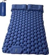 Bloominggoods® Luchtbed - Luchtmatras - Zelf Opblaasbare Luchtmat - Max 200kg - Camping - Backpacking - Lichtgewicht - Blauw