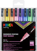 Uni Posca Stiften Pastel Colors PC3M 0.9-1.3 mm lijn