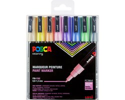 foto van Uni Posca Stiften Pastel Colors PC3M 0.9-1.3 mm lijn