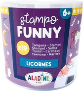 Aladine Set de tampons Stampo Funny Licornes 19 pièces