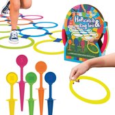 Joya Creative 2-in-1 Buitenspeelgoed Vang- & Werpspellen voor Kinderen vanaf 3 Jaar - Hinkelspel & Ringwerpen
