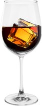 Set van 2x grote wijnglazen voor rode wijn 610 ml van glas - Wijn glazen