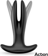 ACTION - Pinsy - Verstelbare Anaal Vibrator - Grote Buttplug - Anaal Dildo Groot - Prostaat Vibrator - Vibrator Voor Mannen en Vrouwen - Zwart