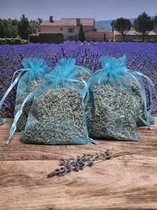 Lavendel geurzakjes met biologische lavendel uit de Provence – 5 stuks à 15 gram aqua