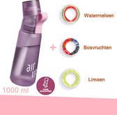 Air Up Drinkfles 1000 ml Lavender Fles (Gen2) inclusief 3 Pods - starterskit - Air Up fles - gerecycleerd materiaal