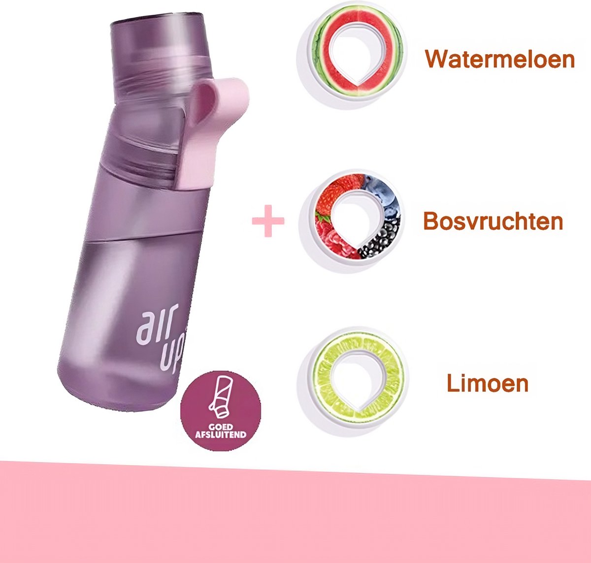 Air Up Drinkfles 600 ml Gen 2 Lavender Fles inclusief 3 Pods - starterskit - Air Up fles - gerecycleerd materiaal - air up