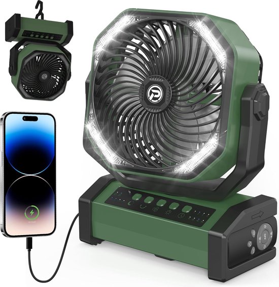 Minthouz USB Tischventilator leise mit 12000mAh Ventilator Akku – Tragbarer Clip-Ventilator mit Fernbedienung, Licht, Timer, 360° drehbar, 3 Stufen, 45 Std. Laufzeit – für Camping, Büro, Kinderwagen Minthouz USB Tischventilator leise mit 12000mAh Ventilator Akku – Tragbarer Clip-Ventilator mit Fernbedienung, Licht, Timer, 360° drehbar, 3 Stufen, 45 Std. Laufzeit – für Camping, Büro, Kinderwagen
