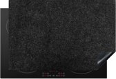 KitchenYeah inductie beschermer 75x50 cm - Zwart - Graniet print - Kookplaataccessoires - Afdekplaat voor kookplaat - Anti slip mat - Keuken decoratie inductieplaat - Inductiebeschermer - Inductiemat natuursteen - Beschermmat voor fornuis