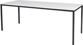 Bureautafel - Domino Basic 200x80 Eiken - wit frame