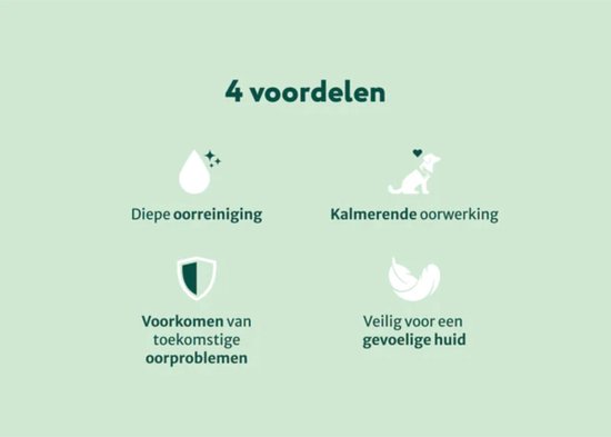 Oorreiniger voor Honden - Oordruppels - Diepe Reiniging & Bescherming tegen ongemakken - 100 ml - 100% Natuurlijk & Veilig - Oorverzorging - Vermindert Oorjeuk, Roodheid, Overmatig Oorsmeer, Uitvloeiing