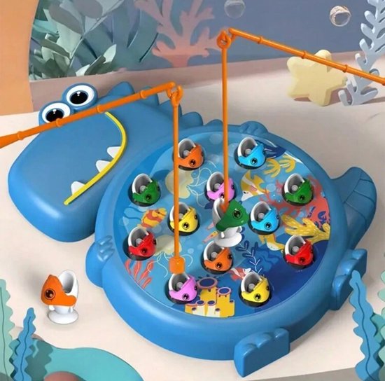 Johntoy Fishing Hero Hengelspel - Visvang spel met 4 hengels en 21 vissen