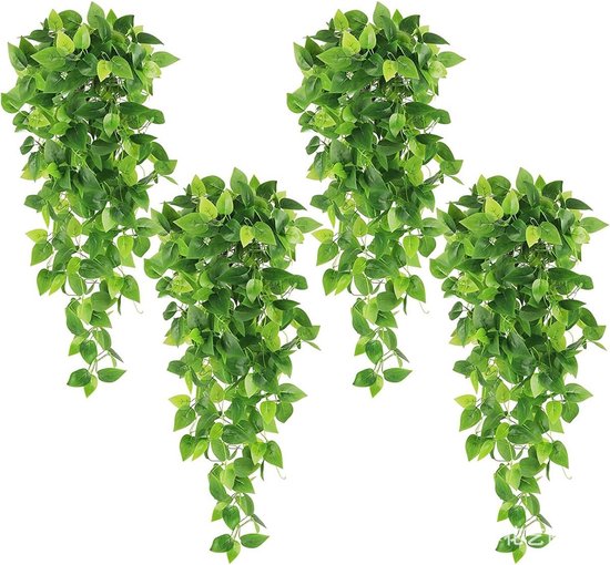 Kunstplant Engelse klimop hangplant groen H 85 cm kopen