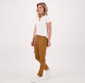 Bruine Broek/Pantalon van Je m'appelle - Dames - Travelstof - Maat 36 - 2 maten beschikbaar