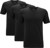 HUGO BOSS Classic T-shirts regular fit (3-pack) - heren T-shirts O-hals - zwart - Maat: S