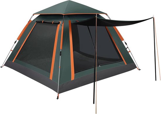 Automatische Pop-up Campingtent voor 2-3 Personen - Waterdicht en Winddicht - Inclusief Grote Draagtas - Ideaal voor Gezinscamping en Buitenactiviteiten