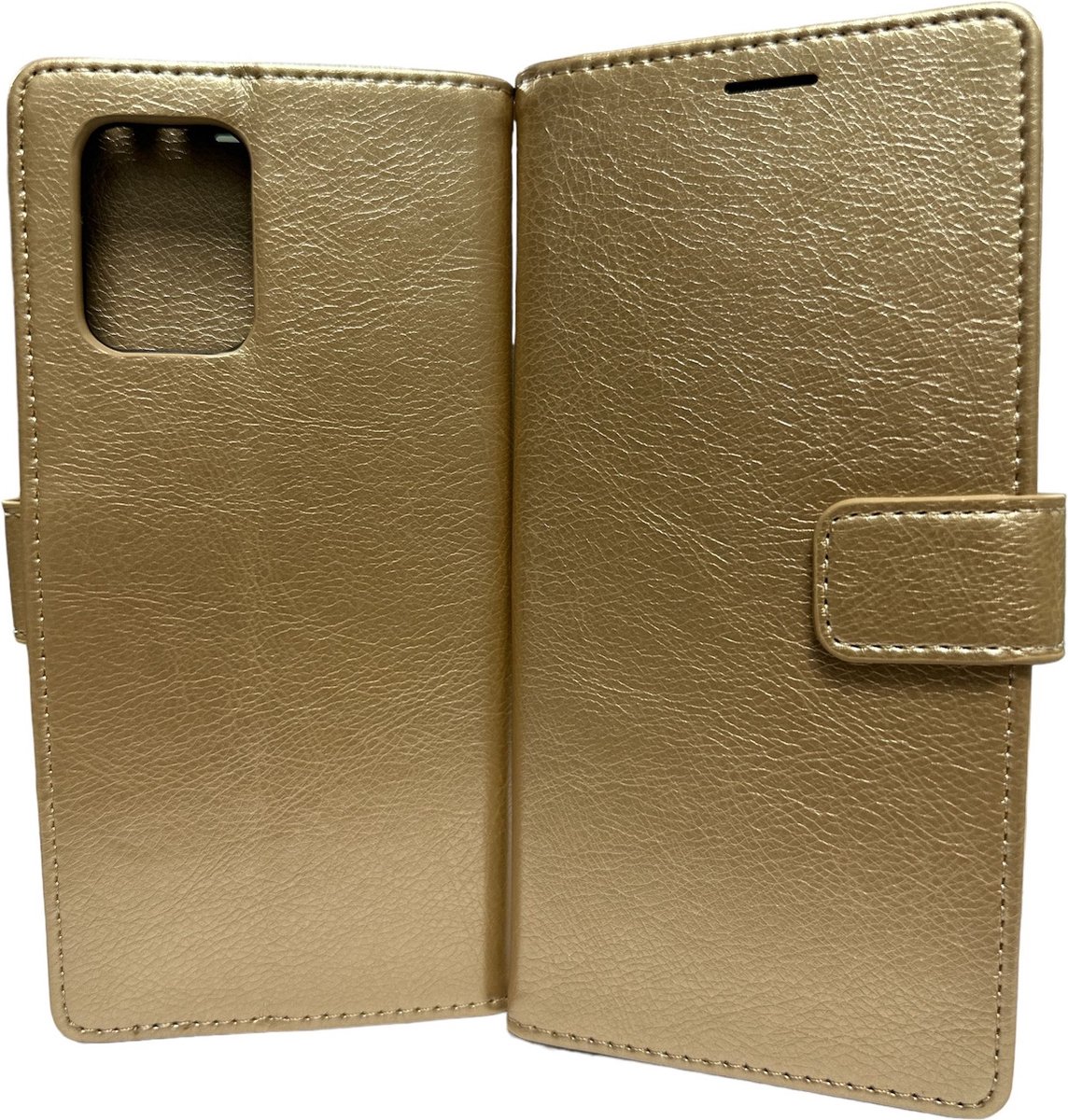 Bookcase Geschikt voor: Samsung Galaxy S10 Lite 2020 - Goud - portemonnee hoesje