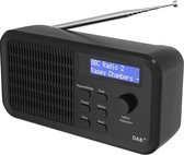 Draagbare DAB Radio met LED Scherm - Bluetooth - DAB/DAB+ FM Radio - Klok Tijdsdisplay - AUX - Oplaadbare Batterij - 5V - Keukenradio - Camping - Indoor - Buiten - Zwart