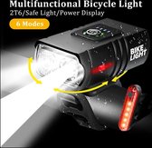 Fietsverlichting set - Usb oplaadbaar - 6 verschillende standen - fiets lampje Voorlicht & Achterlicht - waterdicht fietsverlichting Voor & Achter
