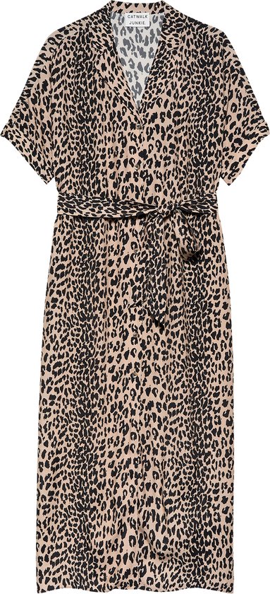 Resort Collar Leopard Blousejurk Catwalk Junkie mt L-40