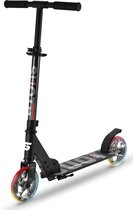 Suotu Kinderstep - 145mm wielen - Step - 3 tot 12 Jaar - tot 50 kg - lichtgevende wielen - Jongens/Meisjes - Aluminium - Zwart