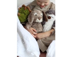 foto van Cozy Time konijn warmteknuffel 30 cm - Cozy Warmer konijn - warmteknuffel konijn - magnetronknuffel - warmie konijn