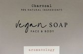 Charcoal vegan zeep - 100 gram – Aromacology
