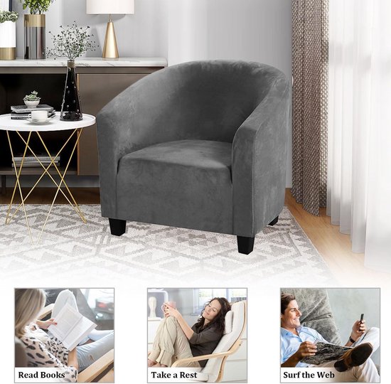 Stretch hoes voor kuipstoel, jacquard hoes voor clubstoel Stretch hoes voor kuipstoel, jacquard hoes voor clubstoel