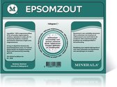 Minerala Epsomzout - 5 kg - Bitterzout - Magnesiumsulfaat - Badzout - Epsompoeder - Epsom zout - Epsomsalt - Epsompowder - Epsombadzout - Sulfaatpoeder - Voetenbad