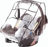 -universele regenhoes, regenhoes Comfort Plus voor babyschaal, babystoeltje, babydraagschaal (bijv. Maxi Cosi, Cybex, Romeinse huis) | contactvenster met stormbestendige beschermklep