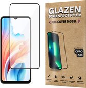 Screenprotector - Geschikt voor OPPO A38 - Gehard Glas - Full Cover Tempered Glass - Case Friendly
