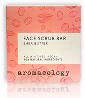 Face scrub bar Sheabutter - Gezichtsscrub - Vegan - 80 gram - Aromacology