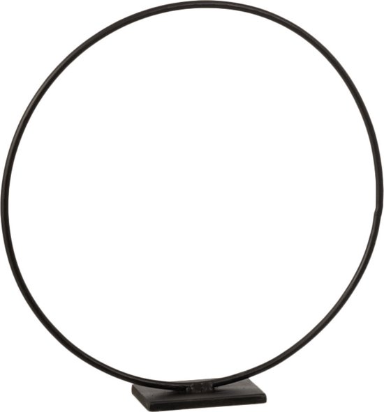 Foto: J line ring op voet decoratie metaal zwart small