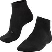 FALKE GO2 Short golf sokken anti blaren, medium padding katoen sportsokken dames zwart - Matt 39-40