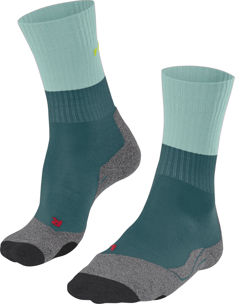 FALKE TK2 Wandelsokken anti blaren medium padding merinowol sportsokken dames Groen