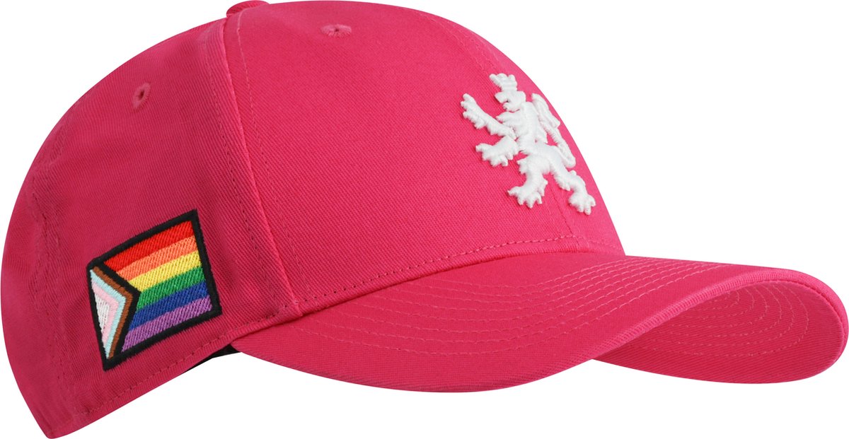 O.leo - Baseballpet - Roze - Witte Hollandse leeuw - Pride flag - Verstelbaar - Unisex
