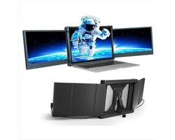 Extra Scherm Laptop - Draagbare Monitor Multitasken - Portable Monitor Uitbreidbaar - 2x 12 Inch
