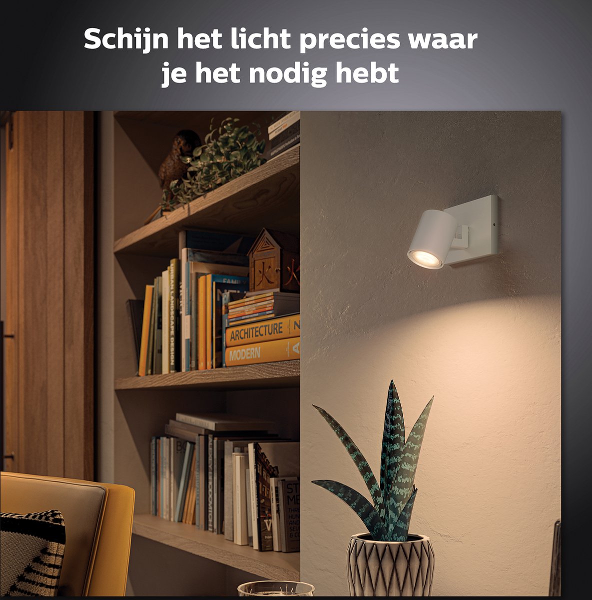 Philips Hue Runner opbouwspot - warm tot koelwit licht - 1-spot - wit - 1 dimmer switch — afbeelding 5