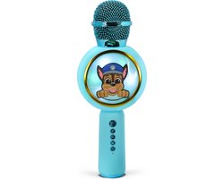 foto van Paw Patrol Chase - PopSing karaoke microfoon - draadloos - LED verlichting - speaker - stemvervorming