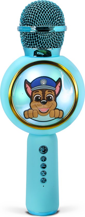Paw Patrol Chase karaoke microfoon – draadloos – LED – PopSing