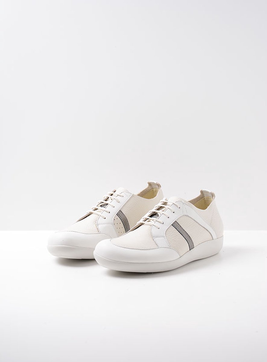 Wolky Veterschoenen Easy Going creme wit leer