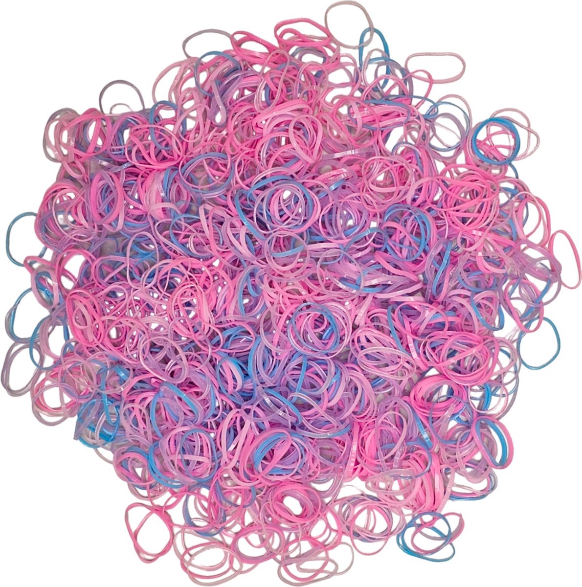 1000x Gekleurde Mini Elastiekjes - Haarelastiekjes - Paardenelastiekjes - Meisjes - Baby - Kinderen - Haar Elastiekjes - Elastiek - Extra Sterk - Fluor Mix - 1000 Stuks