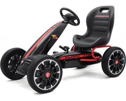 foto van Fiat Abarth Skelter - GoKart - Racewagen - Voor jongens en Meisjes - EVA Banden - Zwart