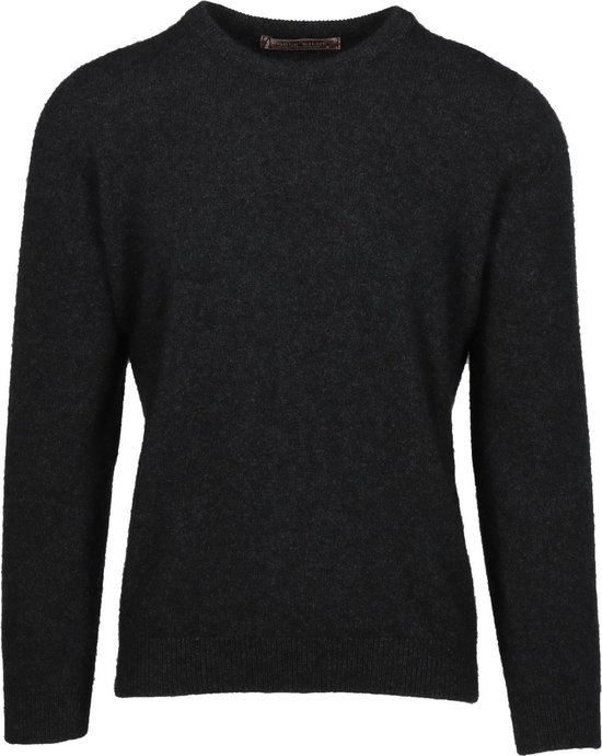 Foto: Possum merino cambridge crewneck wollen trui charcoal